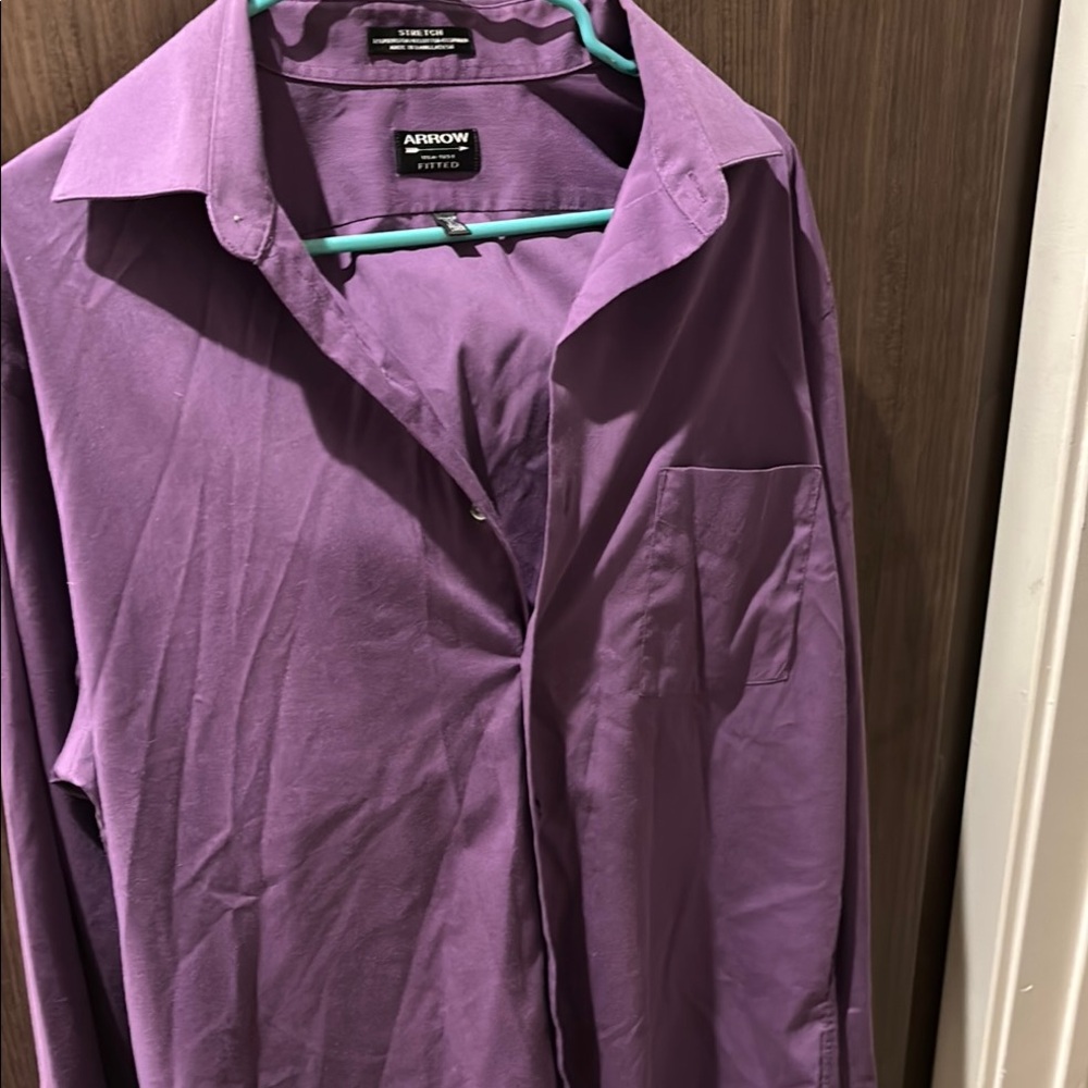 Arrow Purple Dress Shirt Classic Style